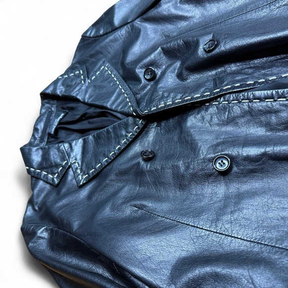 Vintage Comme des Garçons double breasted leather jacket 🧥